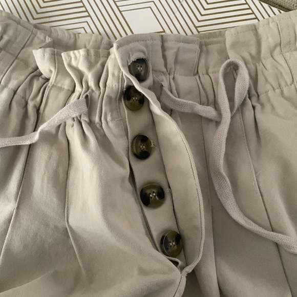 NWOT By Together 100% Cotton Pleaded Cream Pants Size L. 228 - Picture 6 of 11